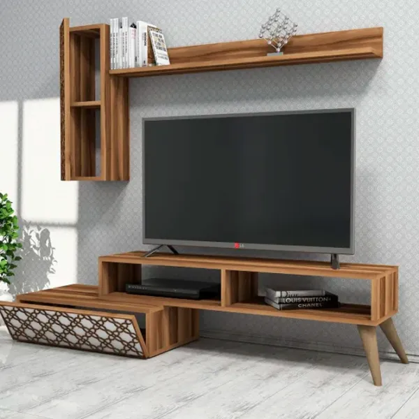 Комплекты ТВ-зона Trendy Planeta  37.8 см x 37.2 см x 150 см / Коричневый photo 3