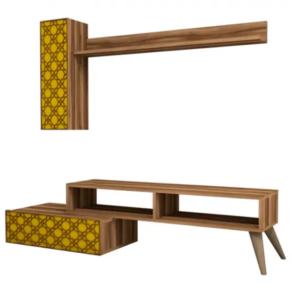 Комплекты ТВ-зона Trendy Planeta  37.8 см x 37.2 см x 150 см / Коричневый photo 1