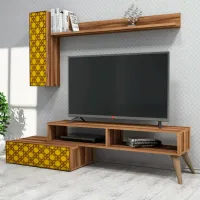 Комплекты ТВ-зона Trendy Planeta 37.8 см x 37.2 см x 150 см / Коричневый photo 2