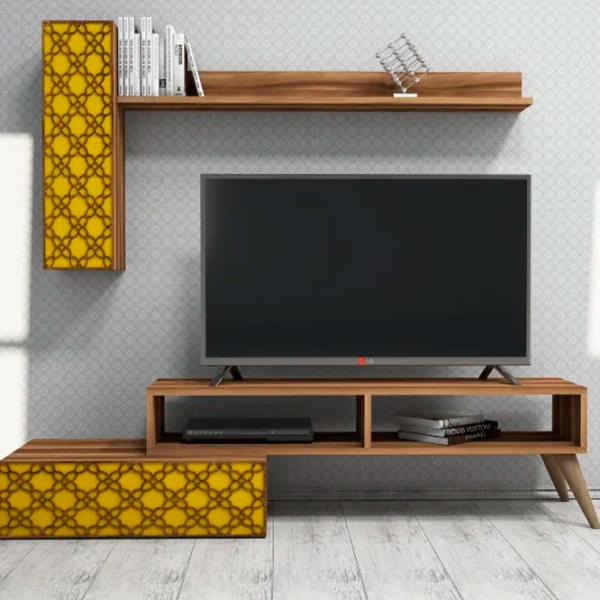 Комплекты ТВ-зона Trendy Planeta  37.8 см x 37.2 см x 150 см / Коричневый photo 4