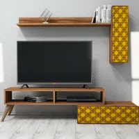Комплекты ТВ-зона Trendy Planeta 37.8 см x 37.2 см x 150 см / Коричневый photo 5