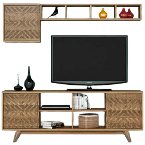 Комплекты ТВ-зона Trendy Inci 56.2 см x 35 см x 160 см / Коричневый photo 1