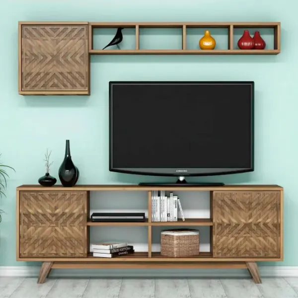 Комплекты ТВ-зона Trendy Inci 56.2 см x 35 см x 160 см / Коричневый photo 2