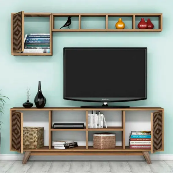 Комплекты ТВ-зона Trendy Inci 56.2 см x 35 см x 160 см / Коричневый photo 3
