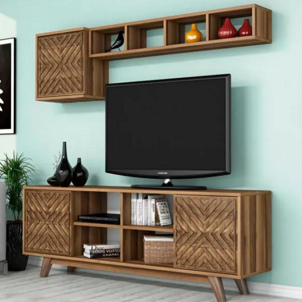 Комплекты ТВ-зона Trendy Inci 56.2 см x 35 см x 160 см / Коричневый photo 4