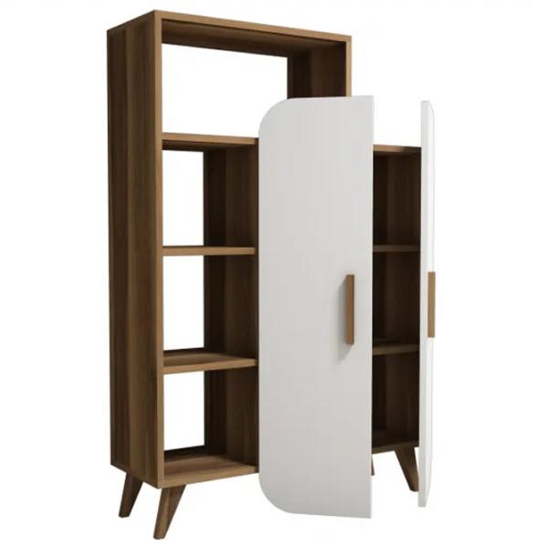 Etajeră Trendy Forma 132 x 90 x 32 cm / PAL / Walnut photo 1