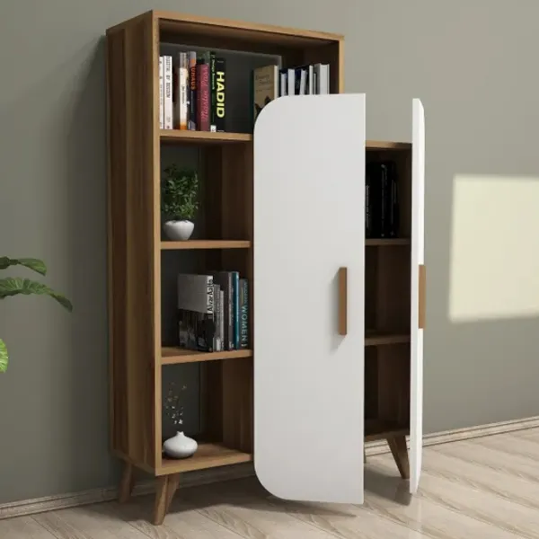 Etajeră Trendy Forma 132 x 90 x 32 cm / PAL / Walnut photo 3