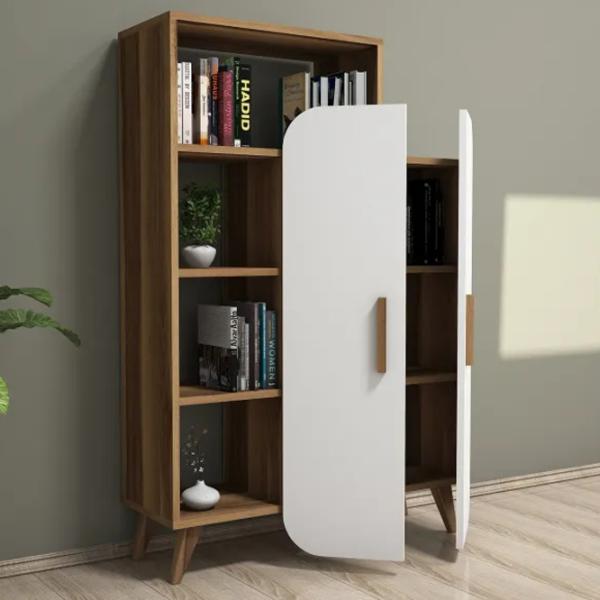 Etajeră Trendy Forma 132 x 90 x 32 cm / PAL / Walnut photo 3
