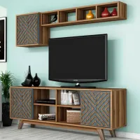 Seturi zona TV Trendy Inci 56.2 cm x 35 cm x 160 cm / Brown photo 4