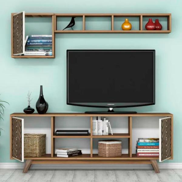Seturi zona TV Trendy Inci 56.2 cm x 35 cm x 160 cm / Brown photo 3