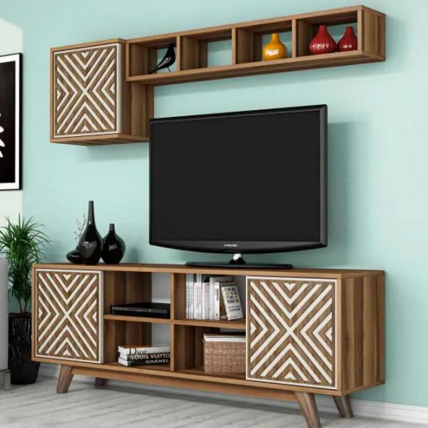 Seturi zona TV Trendy Inci 56.2 cm x 35 cm x 160 cm / Brown photo 4