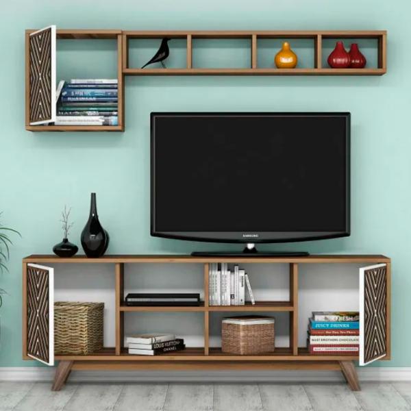 Seturi zona TV Trendy Inci 56.2 cm x 35 cm x 160 cm / Brown photo 3