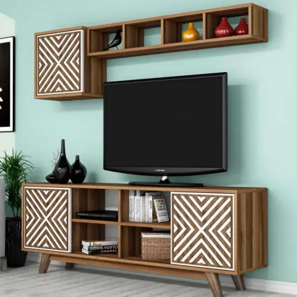 Seturi zona TV Trendy Inci 56.2 cm x 35 cm x 160 cm / Brown photo 4