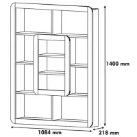 Стеллаж Trendy Orkide 140 x 108.4 x 21.8см cm / ЛДСП / White photo 3