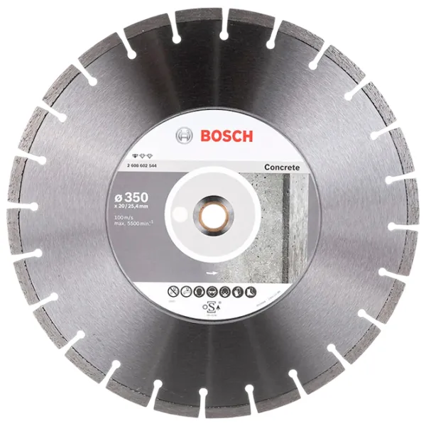 Алмазный отрезной диск Bosch 2608602544  photo 1