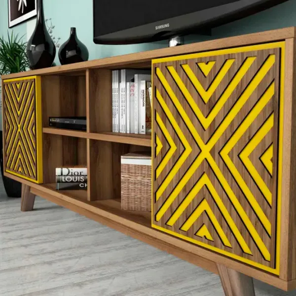 Seturi zona TV Trendy Inci 56.2 cm x 35 cm x 160 cm / Brown photo 5