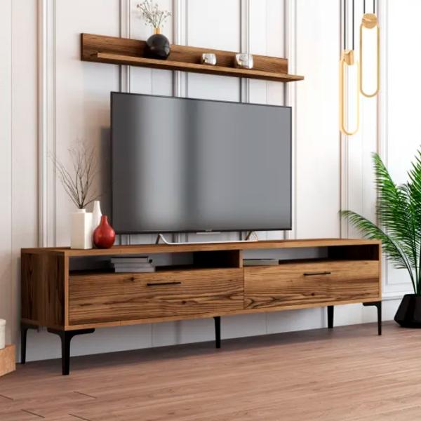 Seturi zona TV Trendy Istanbul 47 cm x 35 cm x 180 cm / Brown photo 3