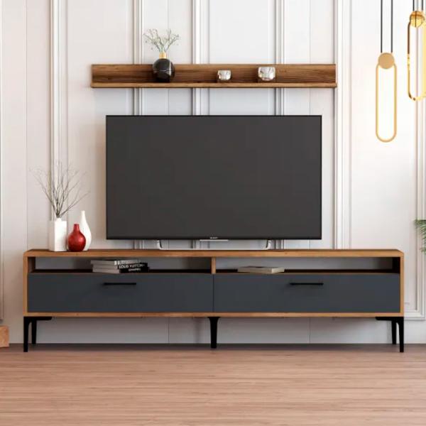 Seturi zona TV Trendy Istanbul 47 cm x 35 cm x 180 cm / Brown photo 2
