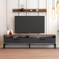 Seturi zona TV Trendy Istanbul 47 cm x 35 cm x 180 cm / Brown photo 2