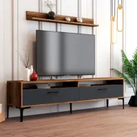 Seturi zona TV Trendy Istanbul 47 cm x 35 cm x 180 cm / Brown photo 3
