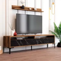 Seturi zona TV Trendy Istanbul 47 cm x 35 cm x 180 cm / Brown photo 3
