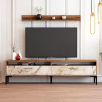 Seturi zona TV Trendy Istanbul 47 cm x 35 cm x 180 cm / Brown photo 2