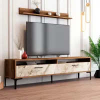 Seturi zona TV Trendy Istanbul 47 cm x 35 cm x 180 cm / Brown photo 3