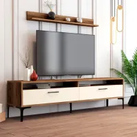 Seturi zona TV Trendy Istanbul 47 cm x 35 cm x 180 cm / Brown photo 3