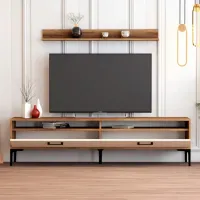 Seturi zona TV Trendy Istanbul 47 cm x 35 cm x 180 cm / Brown photo 4