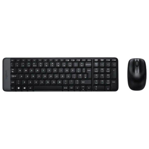 Клавиатура и Мышь Logitech Desktop MK220 Беспроводные / Черный photo 1