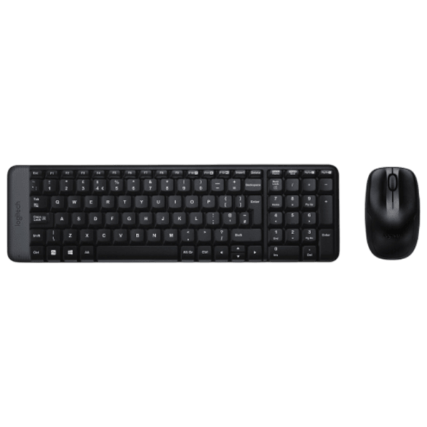 Клавиатура и Мышь Logitech Desktop MK220 Беспроводные / Черный photo 1