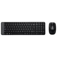 Клавиатура и Мышь Logitech Desktop MK220 Беспроводные / Черный