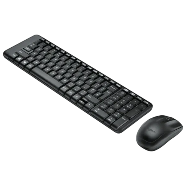 Клавиатура и Мышь Logitech Desktop MK220 Беспроводные / Черный photo 2
