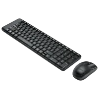 Клавиатура и Мышь Logitech Desktop MK220 Беспроводные / Черный photo 2