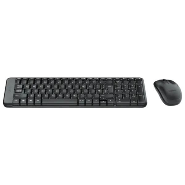 Клавиатура и Мышь Logitech Desktop MK220 Беспроводные / Черный photo 5