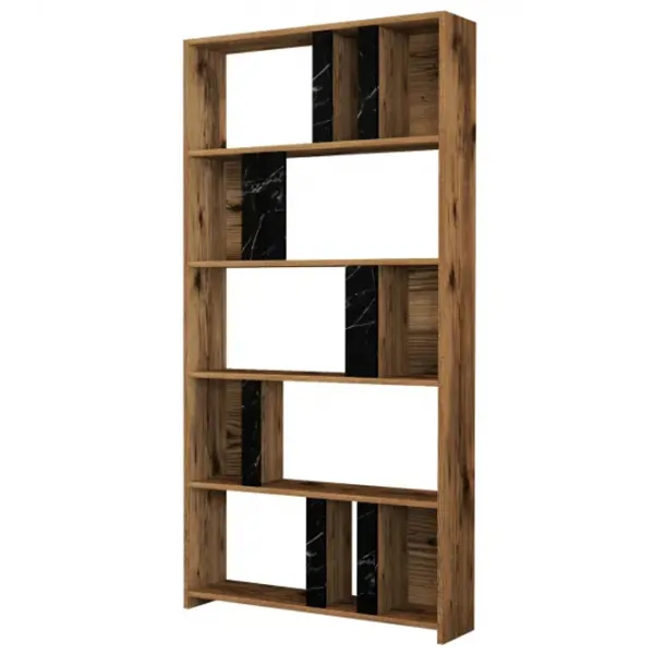 Etajeră Trendy Lima 180 x 90 x 20 cm / PAL / Walnut photo 1