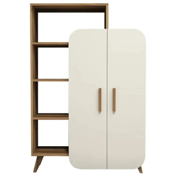 Etajeră Trendy Forma 132 x 90 x 32 cm / PAL / Walnut photo 1