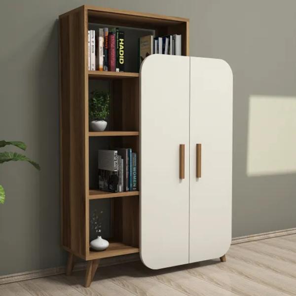 Etajeră Trendy Forma 132 x 90 x 32 cm / PAL / Walnut photo 4