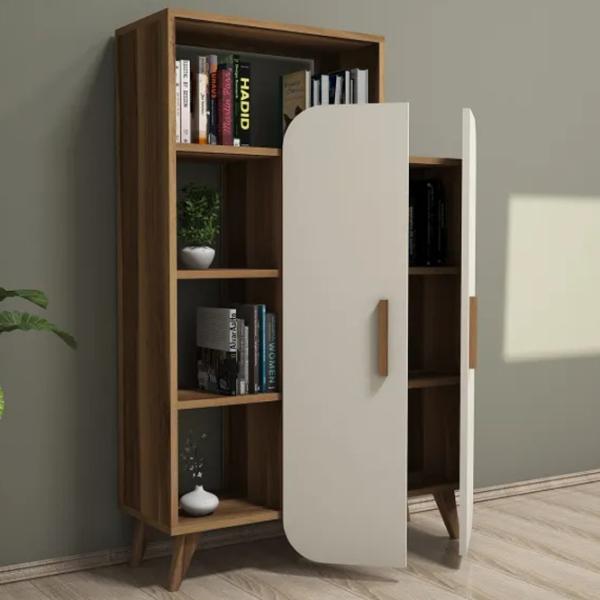 Etajeră Trendy Forma 132 x 90 x 32 cm / PAL / Walnut photo 5