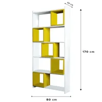 Etajeră Trendy Box 170 x 80 x 22 cm / PAL / White photo 4