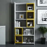 Etajeră Trendy Box 170 x 80 x 22 cm / PAL / White photo 5