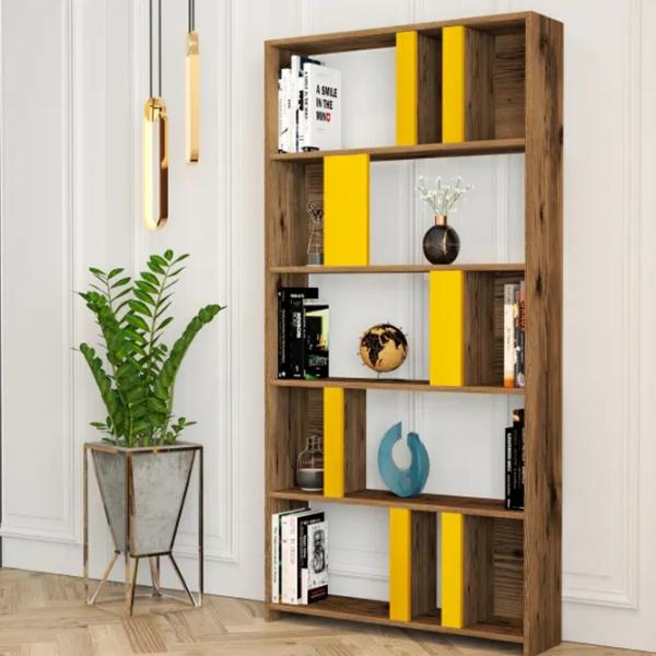 Etajeră Trendy Lima 180 x 90 x 20 cm / PAL / Walnut photo 5