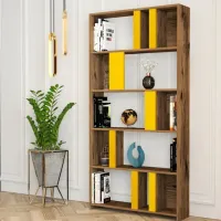 Etajeră Trendy Lima 180 x 90 x 20 cm / PAL / Walnut photo 5