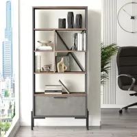 Стеллаж Trendy VS4-CGA 160.8 x 75.5 x 44.5см cm / ЛДСП / Серый photo 4