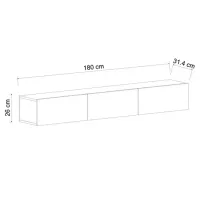 Comodă TV Trendy Terra 26 x 180 x 31.4 / PAL photo 4