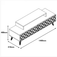Comodă TV Trendy Oras 48.8 x 140 x 41.8 / PAL photo 5