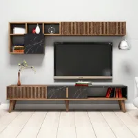 Комплекты ТВ-зона Trendy Milano 40 см x 35 см x 180 см / Коричневый photo 2