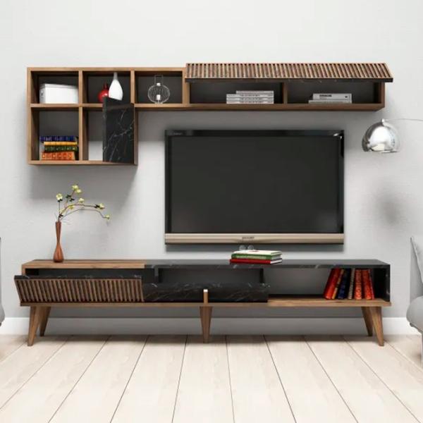 Комплекты ТВ-зона Trendy Milano 40 см x 35 см x 180 см / Коричневый photo 3