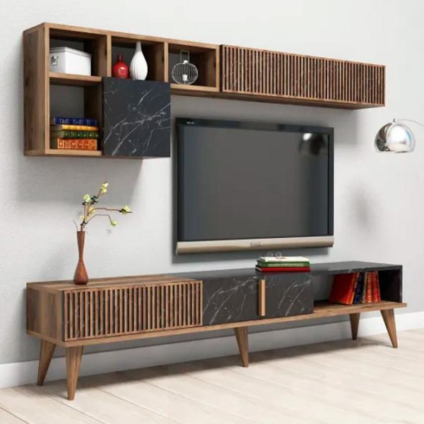 Комплекты ТВ-зона Trendy Milano 40 см x 35 см x 180 см / Коричневый photo 5