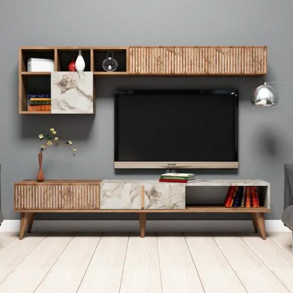 Комплекты ТВ-зона Trendy Milano 40 см x 35 см x 180 см / Коричневый photo 2